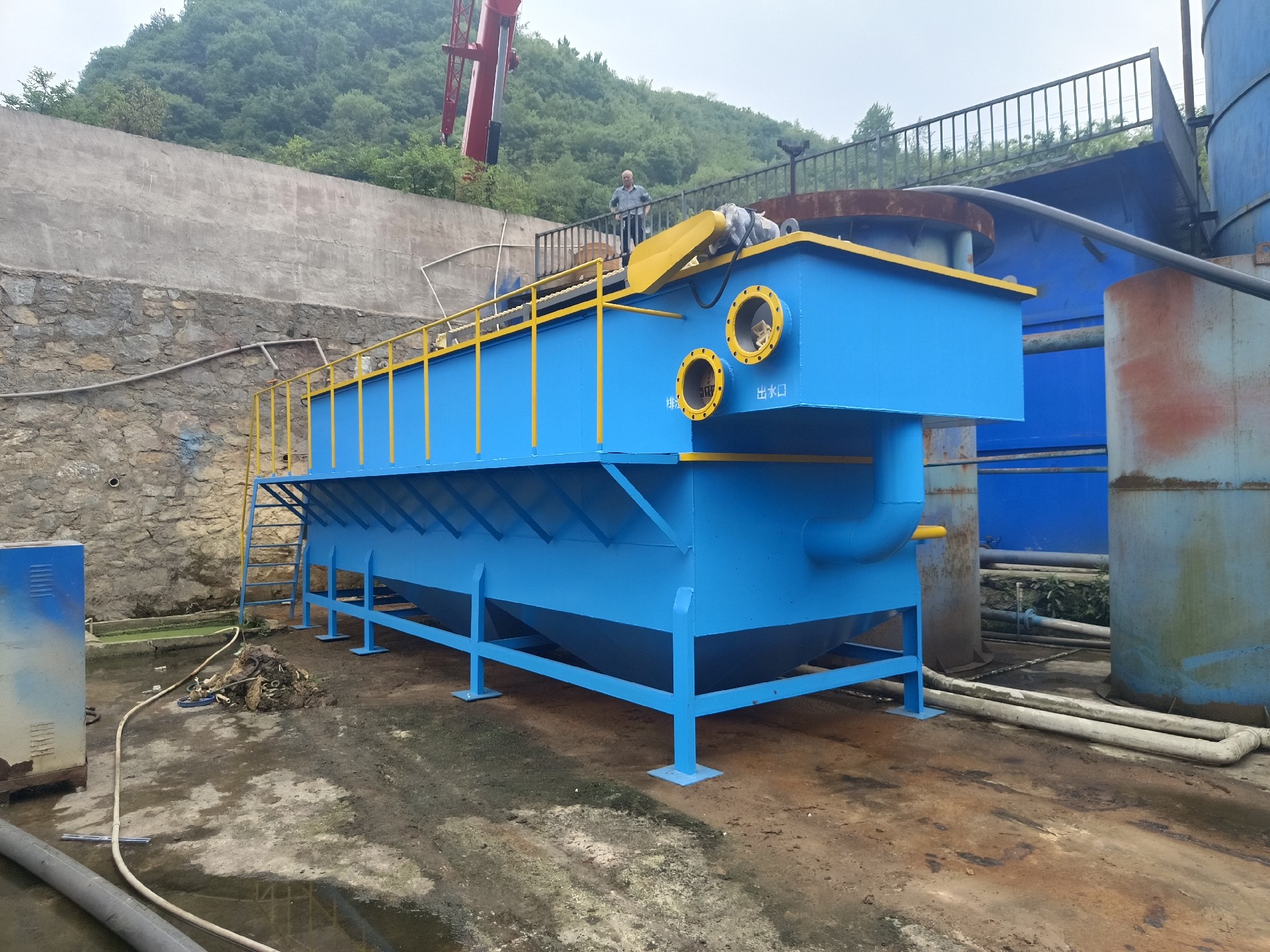 氣浮機(jī)，高效氣浮機(jī)，溶氣氣浮機(jī)，氣浮機(jī)安裝現(xiàn)場